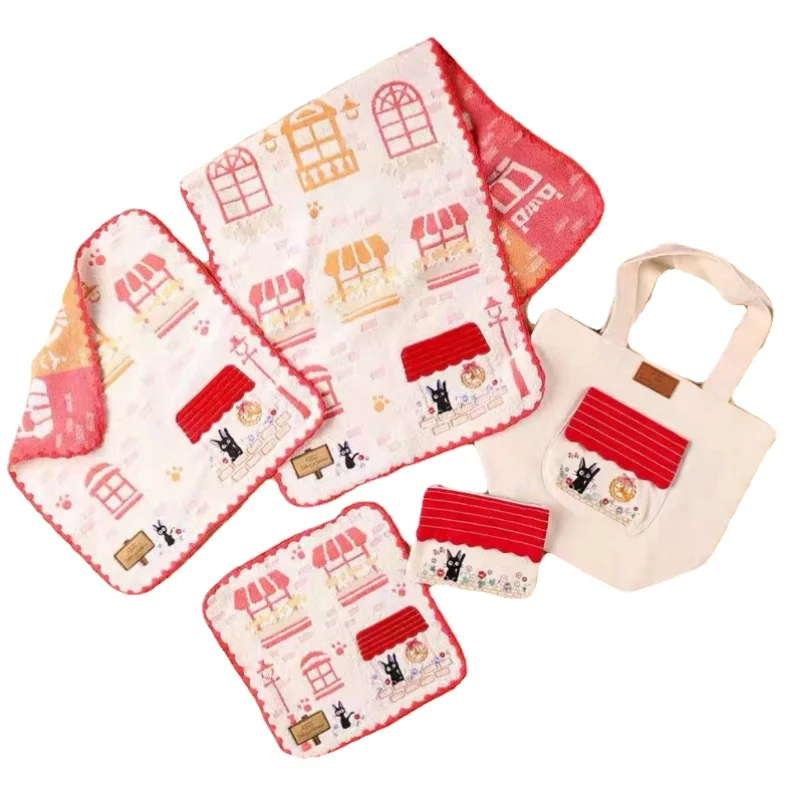 Cotton Bath Towel Set Embroidery Absorption Towels Home Travel Cute Cartoon Handkerchief Children Face Body Towel