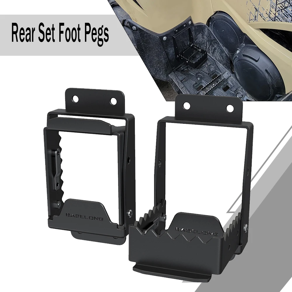 

For CFMOTO ATV MODLE Mount Kit Peg Extensions Bracket For Kodiak 450/700 ALL YEARS Universal ATV Motorcycle Rear Set Foot Pegs