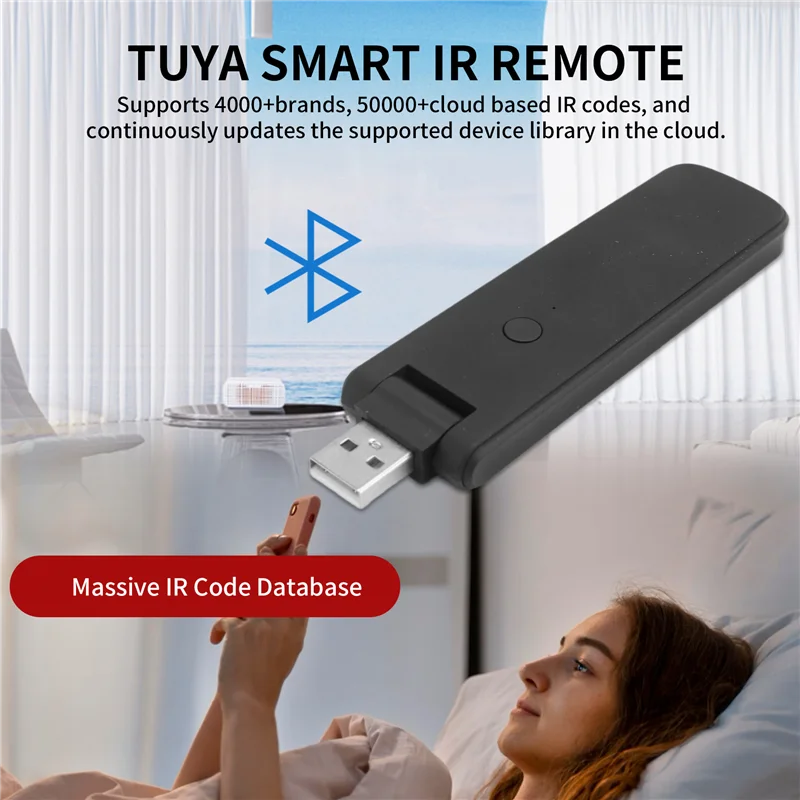 -A96Z Tuya 스마트 RF IR 원격 제어 Wifi USB 전원 스마트 홈 에어컨 TV TV 지원 Alexa,Google 홈