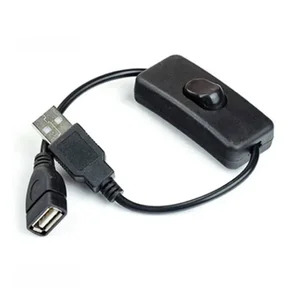 ESCAM 28 см USB-кабель с переключателем вкл/выкл кабель удлинитель для USB-лампы USB-вентилятор линия питания прочный адаптер