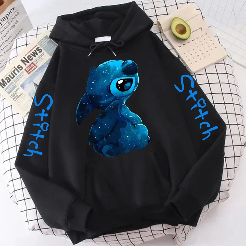 thumbnail image 1 of Sudaderas con capucha de Lilo Stitch de Disney para hombre y mujer, sudadera Harajuku de Anime, ropa de calle gótica Y2k de dibujos animados, Sudadera con capucha de Manga de los años 2000 para mujer, 1 of 5