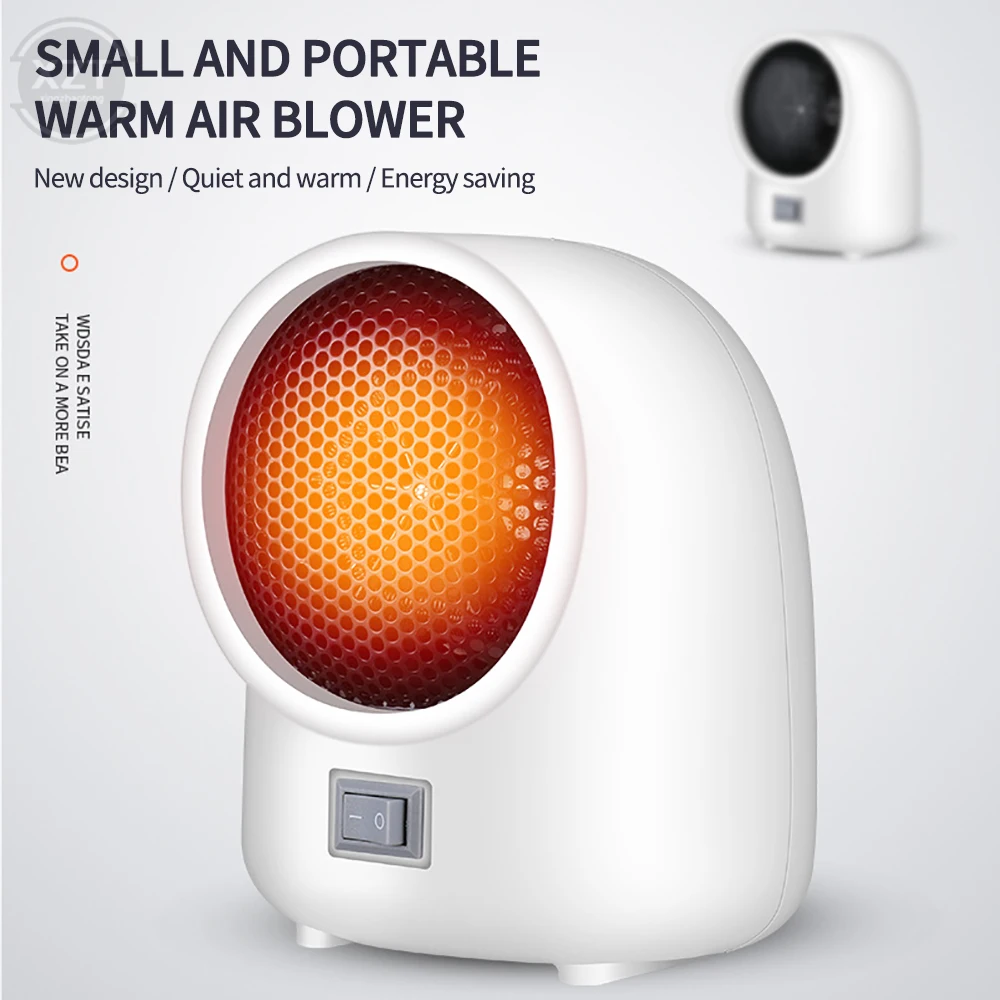 

220V Mini Space Heater Desk Top Strong Fan Heater Fast Fan Heater Fan Desk Top Electric Heater for Home Dormitory Office