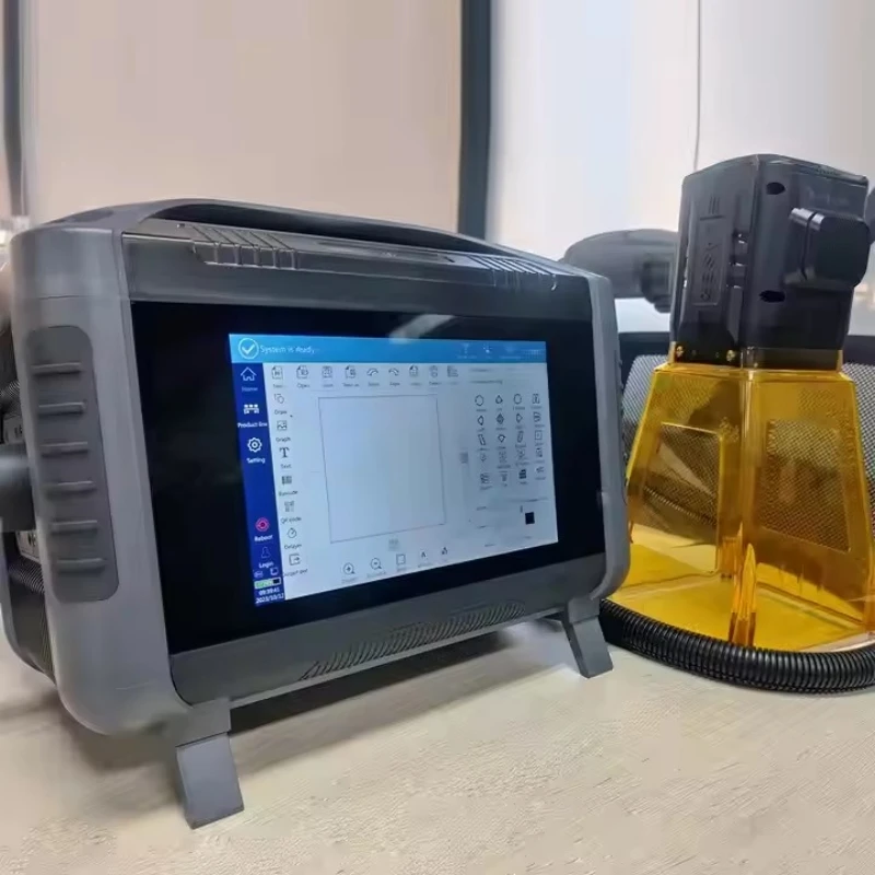 portable mini handheld 30w 50w fiber laser engraving marking machine Automatic Engraving Device laser engraving machines
