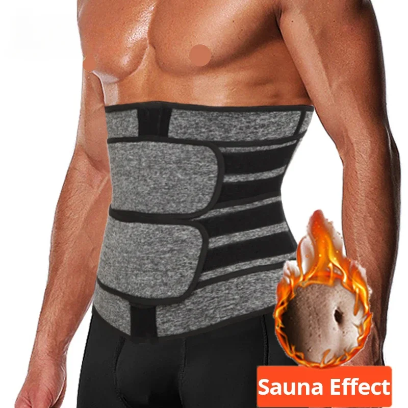 

Men Waist Trainer Slimming Body Shaper Fitness Belt Weight Loss Fat Burning Sport Girdle Sweat Trimmer Workout Cincher Shapewear