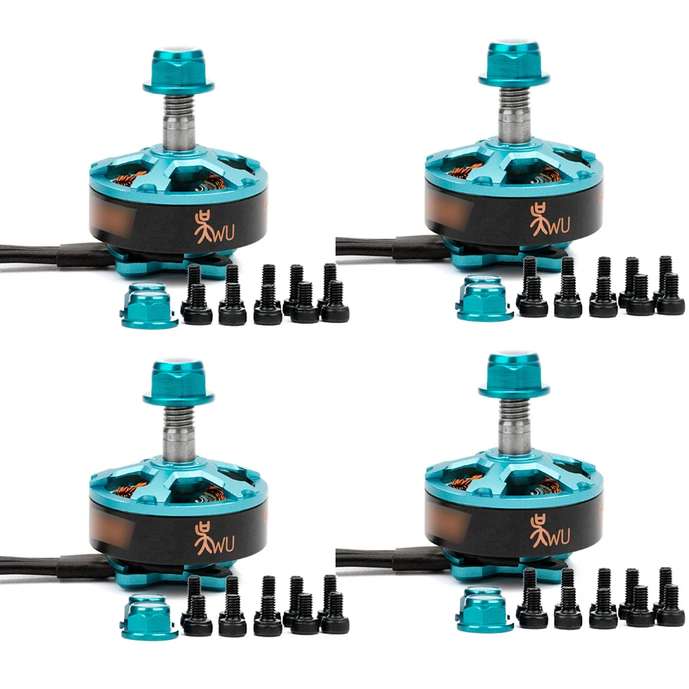 Taidda Motor RC, Motor RC 4 Piezas Durable DX2306 2400KV 2-4S Motor de Motor sin escobillas Drone para X210 X220 250 FPV Racing Drone