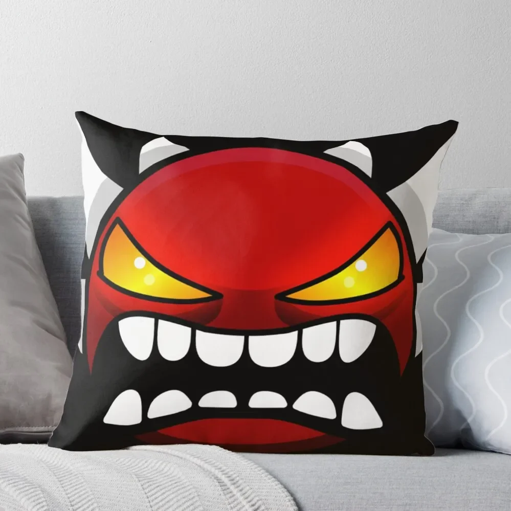 

Geometry dash Extreme demon Throw Pillow Sofa Covers For Living Room pillows decor home christmas ornaments 2024