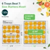 Food Dehydrator, Bigger Than 7 Trays With Large 6.5ft² Drying Space, 600W Power Saves More Time Than 480W 3