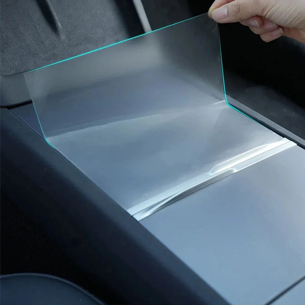 모델 Y 주니퍼 자동차 인테리어 액세서리용 TPU 스크래치 방지 보호 필름 센터 콘솔 패널 스티커