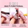 Makartt Glitter Acrylic Nail Powder,2oz Mixed Sparkly Acrylic Powder,Pink Yellow Star Clear Nail Acrylic Powder for Extension 5
