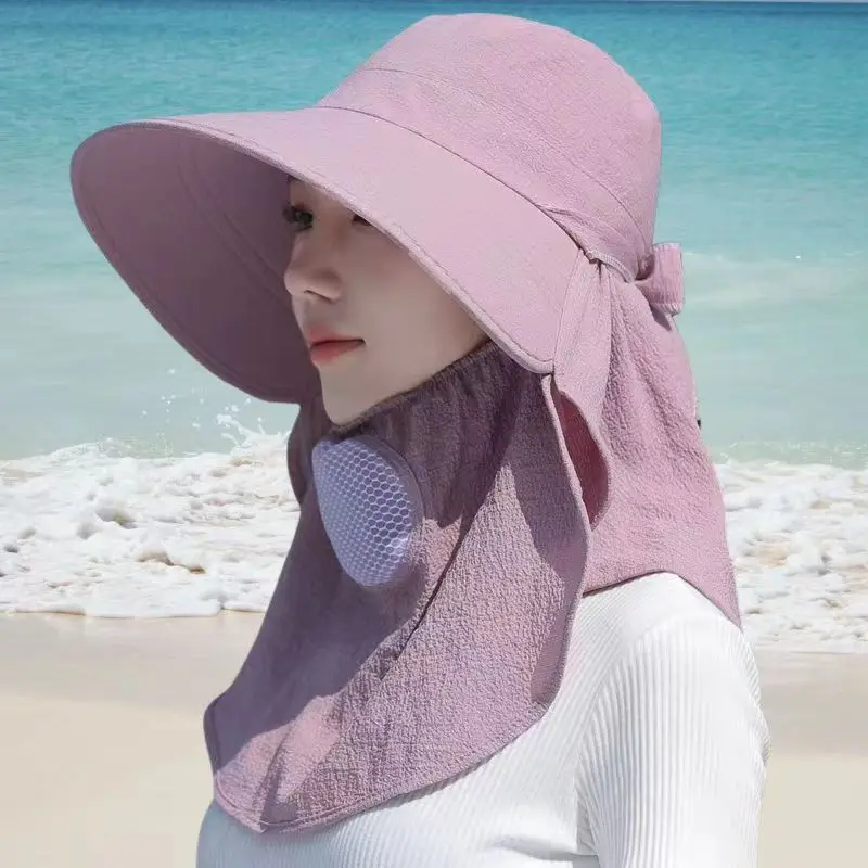 Summer Quick Dryng UV Protection Fisherman Cap Face Neck Cover Outdoor Fishing Cycling Removable Men Visor Hat Women Bucket Hat sun hat fisherman hat sun protection hat