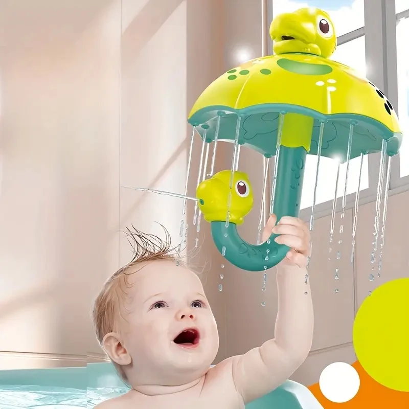 Baby Bath Toys Bath Shower Toy Dinosaur Umbrella Shower Toy Water Spray Water Toys for Kids Tathtub Toys for Toddlers