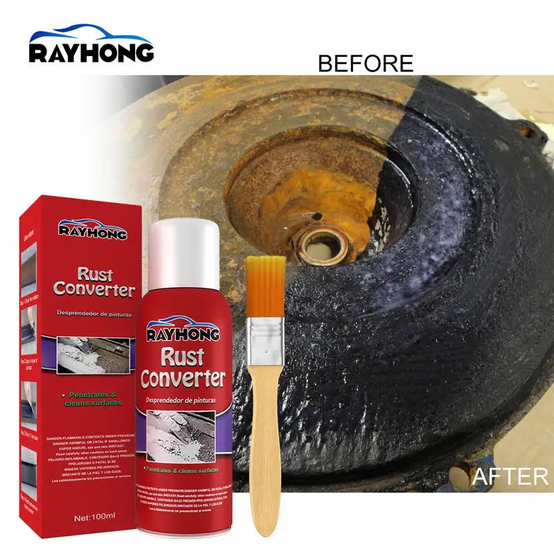 Car Anti-rust rust remover converter Multi-Purpose Chassis Rust Converter Repair Protect Iron Metal Surfaces Maintenance 100ml