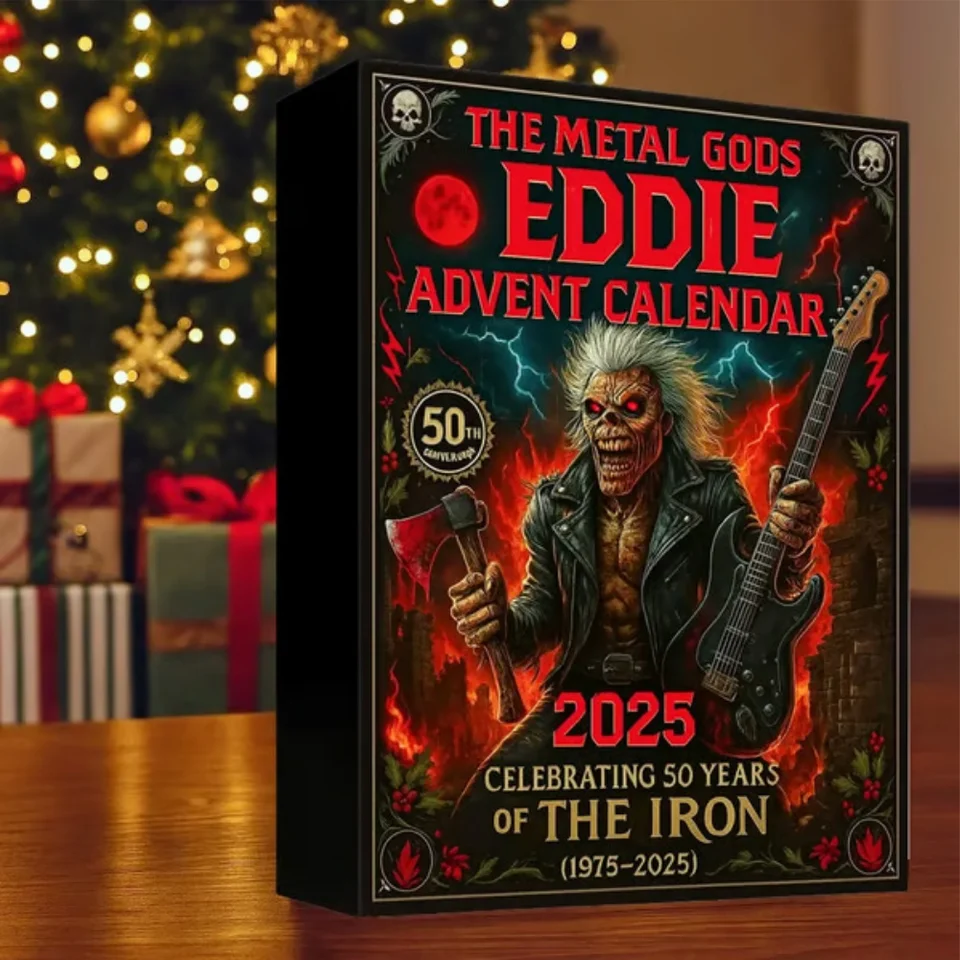 Calendario De Adviento Legends Of Rock & Metal 2025 – Cuenta Regresiva De 24 Días Con Figuras Acrílicas De Íconos Del Rock, Decoración Colgante Para Árbol De Navidad