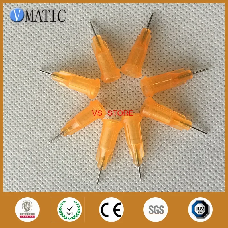 Non-Sterilized 100Pcs 23G 1/4'' Inch Glue Dispensing Needle Nozzle