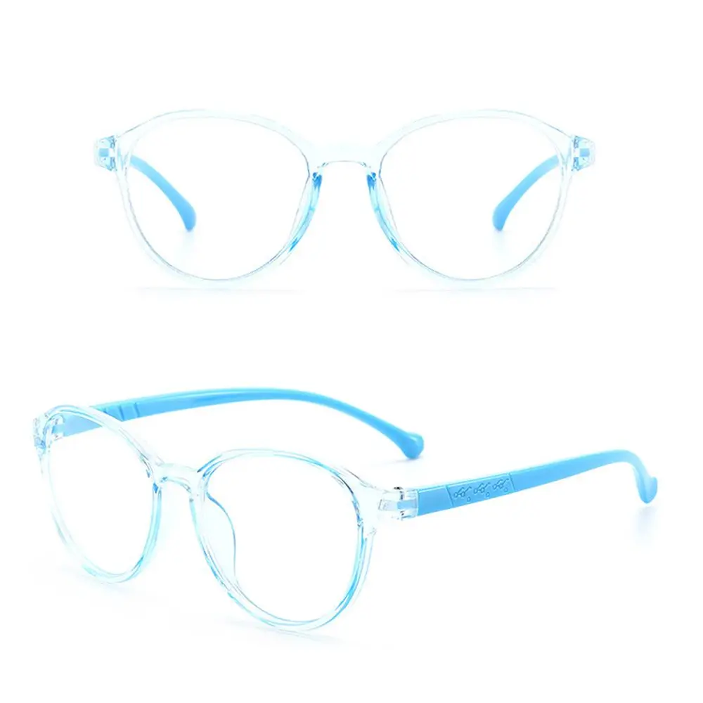Round Anti-blue Light Kids Glasses Children Boys Girls Computer Glasses Comfortable Protection Eyeglasses Ultra Light Frame