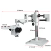 3.5X 90X 180X Simul-Focal Double Boom Stand Trinocular Stereo Zoom Microscope 48MP 4K HDMI USB Camera 144 LED Light Microscopie 6