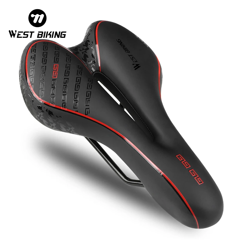 MTB Gel Bicycle Saddle Foam Road Bike Painless Seat PU Leather Cycling BMX Saddle