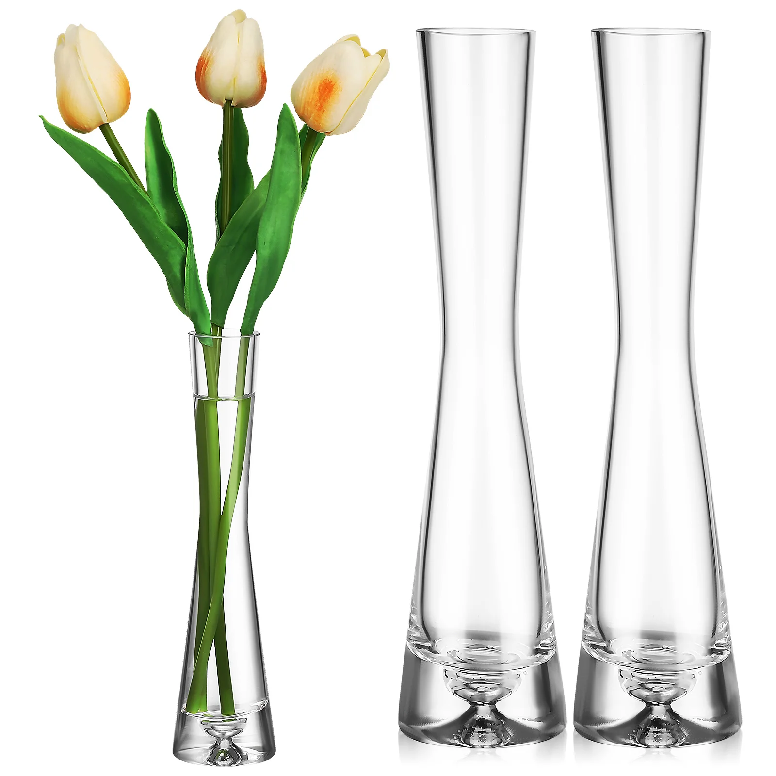 

3 Pcs Single Flower Vases Bud Vases Glass Vases Small Vase Glass Flower Vases Small Vases For Decor