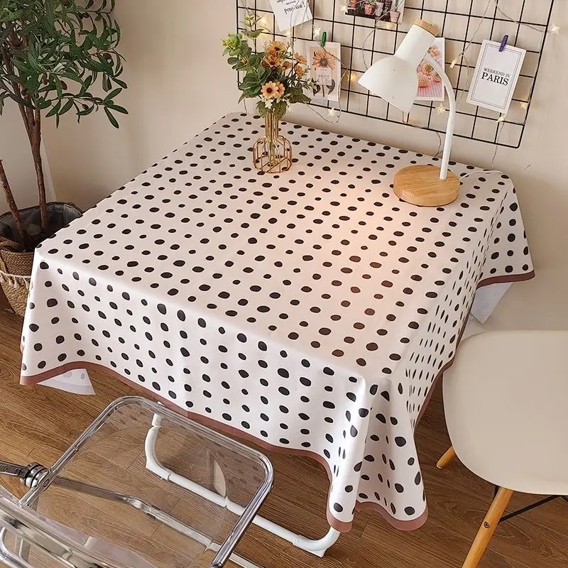

INS ветрозащитная скатерть, водонепроницаемая и маслостойкая, Высококачественная Женская Роскошная простая скатерть, новая настольная ткань
