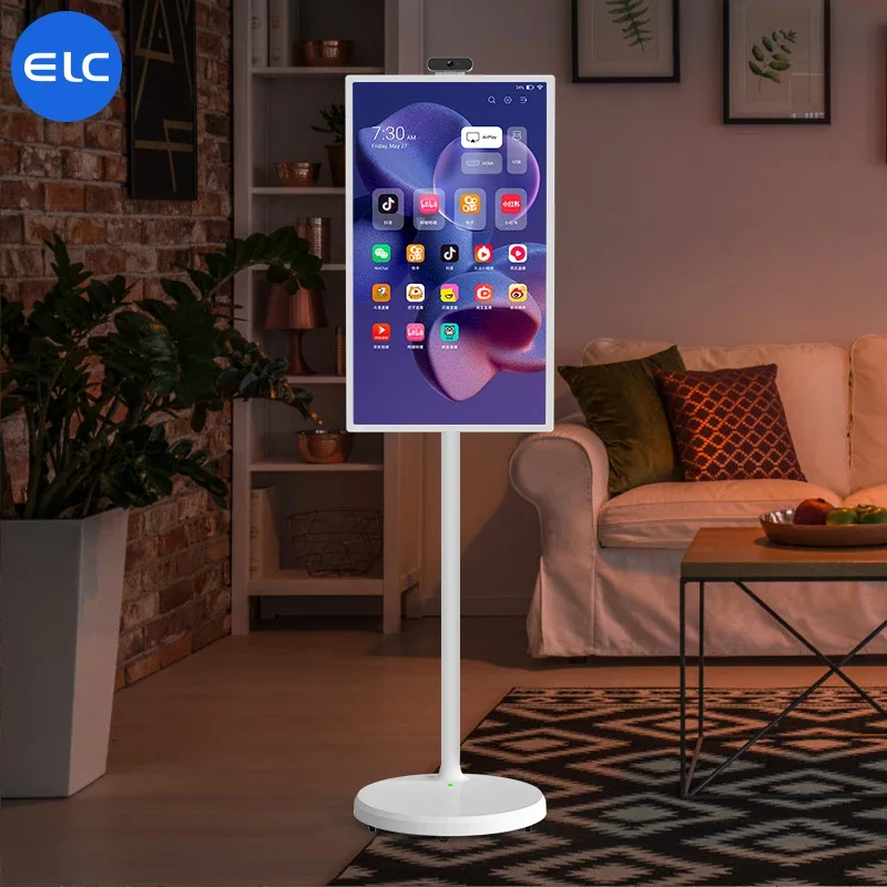 풀 HD 무선 안드로이드 LCD 모니터, 홈 비즈니스 게임용, 32 인치 24 인치 스탠바이 터치 인셀 스크린 디스플레이 