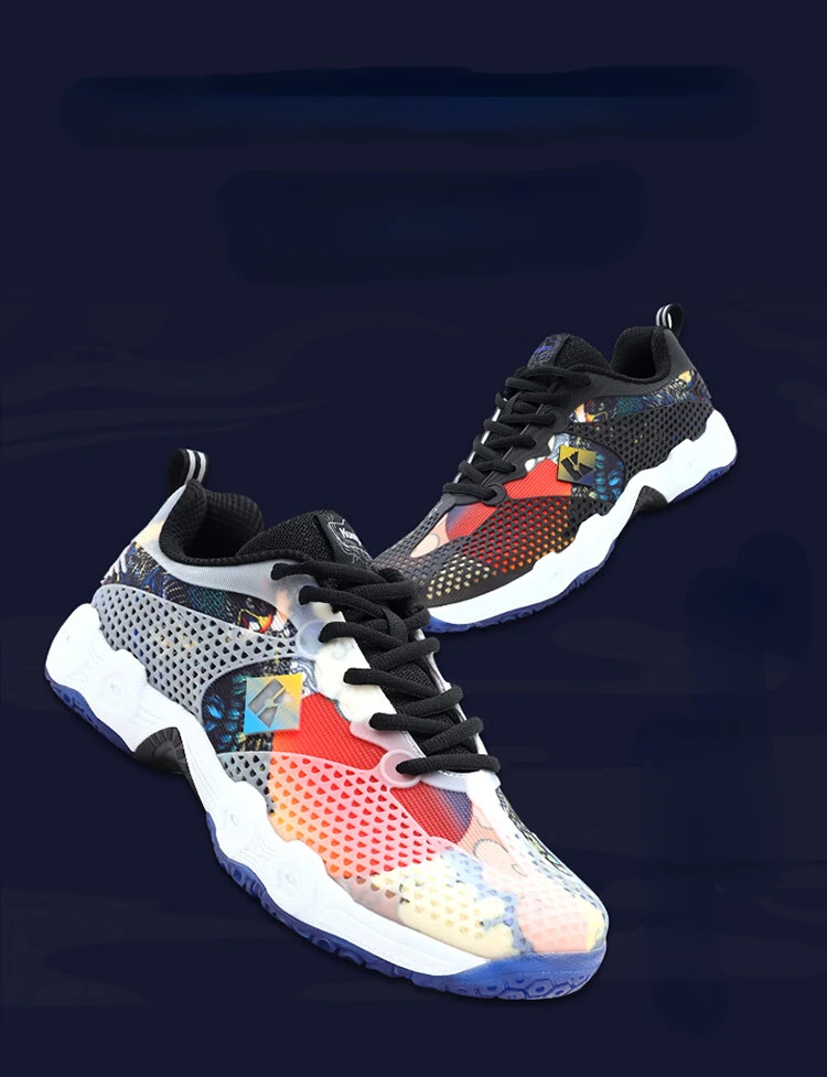 new kumpoo Badminton Shoes For Men women Breathable High Elastic Non-slip Sports Sneakers tennis