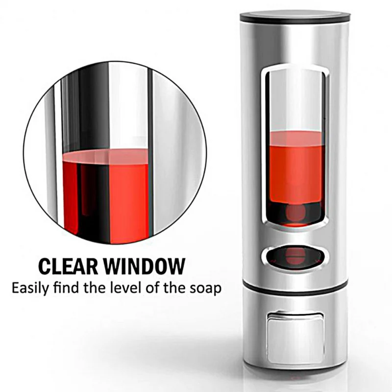 Single/double 500/1000ML Soap Dispenser Wall-Mount Shower Bath Shampoo Dispenser Bathroom Accessories Soap and Gel Dispenser 4