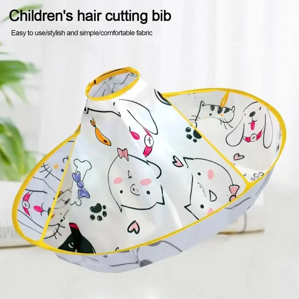 Colorful Kids Hair Cutting Cape Foldable Waterproof Hair Cutting Gown Reusable Cloak Umbrella Hair Cutting Tools