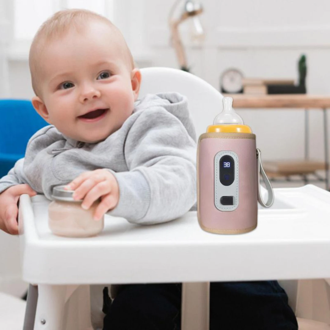 USB Milk Bottle Heater Universal Digital Display Portable for Traveling