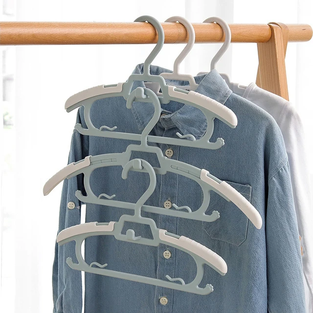 5pcs Blue Children Clothes Hangers, Baby Infant Kids Special Hangers,  Clothes Drying Racks