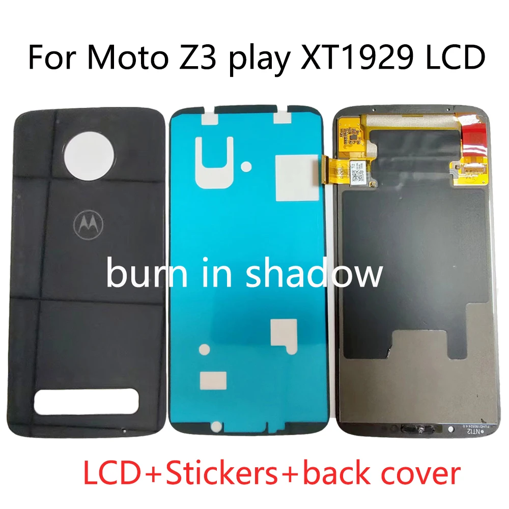 

6.01" Original AMOLED For Motorola Moto Z3 Play LCD Display Z3play XT1929 With Burn-shadow Touch Screen Digitizer Assembly