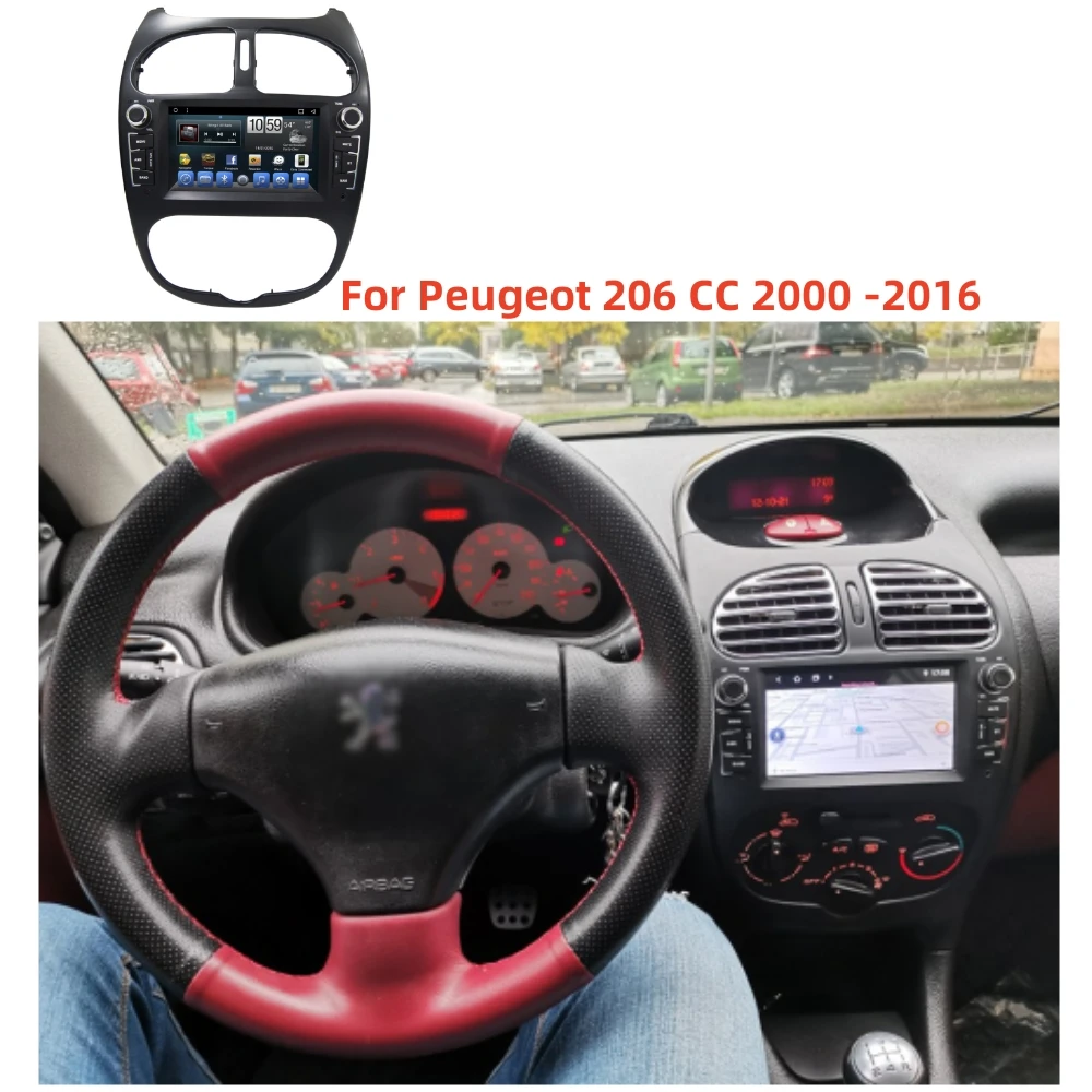 Special head unit for Peugeot 206 with GPS ANDROID TR2817