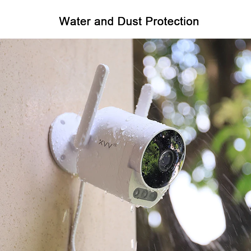 Smart Outdoor Camera 2K 1296P Waterproof AI Humanoid Detection Webcam WIFI Infrared Night Vision Video Camera for Mi Home APP