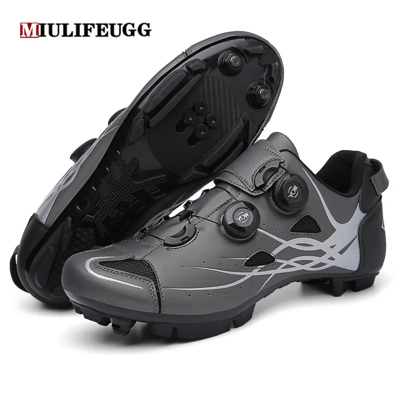 Cycling MTB Shoes Men Route Cleat Road Bike Sneaker Racing Women Flat Mountain Clits Bicycle Speed SPD Biking Footwear