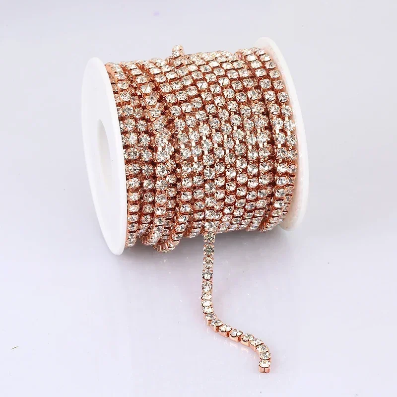 Colorful Crystal Rhinestone Trim Chain