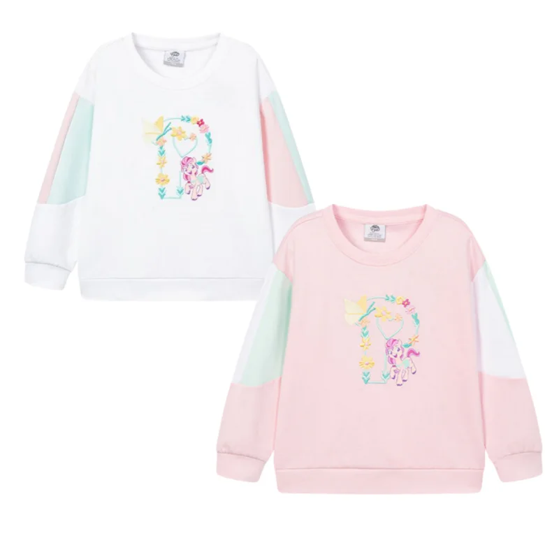 

My Little Pony Autumn New Children's Clothing Children's Cartoon Cute Pinkie Pie Fashion Pullover Sweet and Comfortable Top