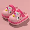 Summer Cartoon Child Girls Slippers Unicorn Princess Slippers For Children Beach EVA Comfortable Soft Toddler Kids Clogs Shoes 4