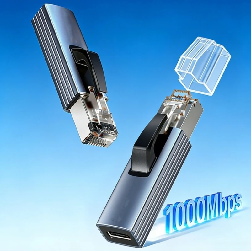 고성능 USB C RJ45 이더넷 어댑터로 업무 및 엔터테인먼트를 위한 안정적인 1000Mbps 네트워킹 가능