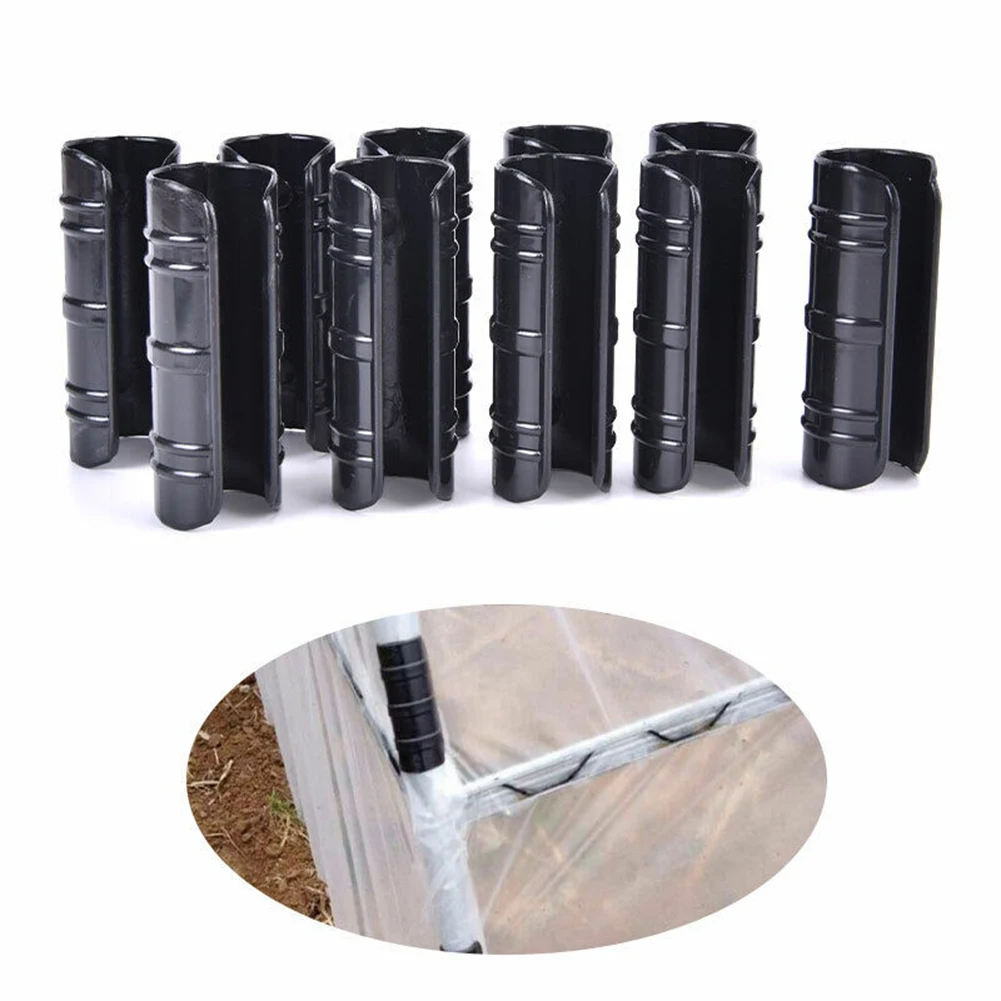 

10PCS 22/25/32mm Greenhouse Frame Pipe Tube Plastic Garden Buildings Tube Clip Snap Net Fixed Pipe Clamps Connector Kit