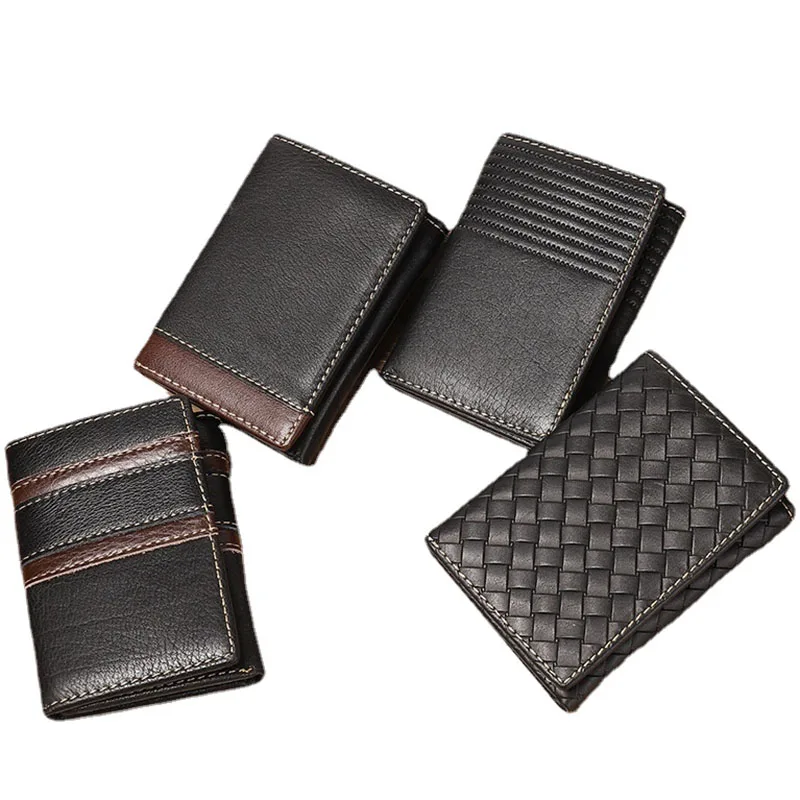 Tanie Nowe blokowanie RFID oryginalne skórzane portfele dla mężczyzn biznesowe etui na karty sklep