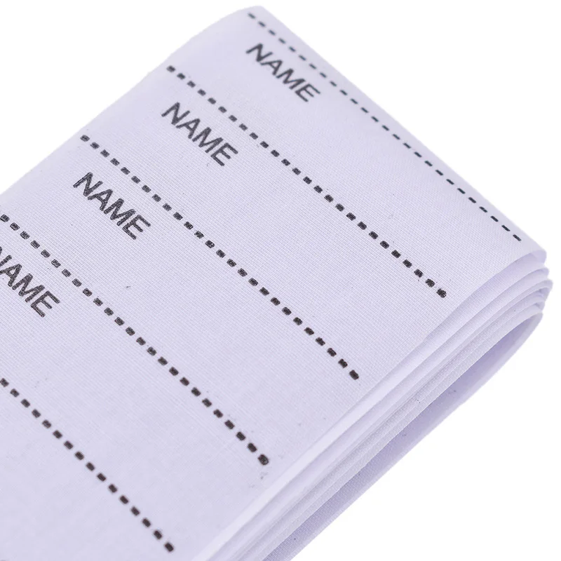 Clothing labels 100Pcs Washable Iron On For Clothing Fabric Name Label Tags Marker Set Diy Sewing Accessories