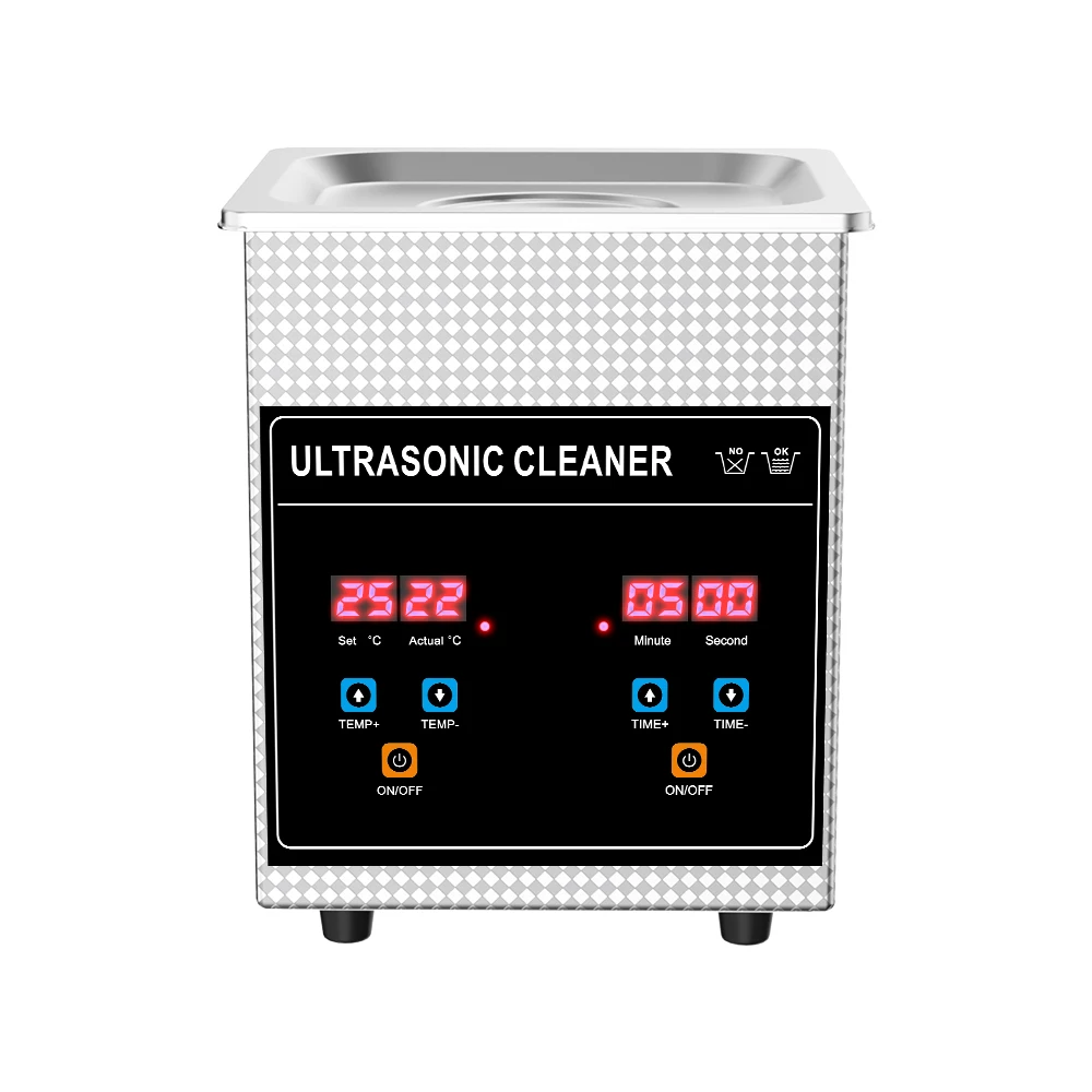 Description Picture 4 of itemUltrasonic Cleaner Bath 2L 120W with Degas Heater Timer Digital Display Stainless Basket Diswasher Ultrasound Home Appliances