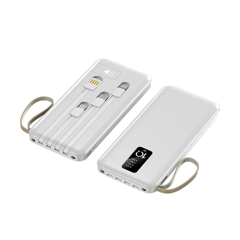 Power Bank 20000mAh Built In Cable Portable Charger Mobile Phone External Battery Fast Charger Powerbank For IPhone 16 Xiaomi Mi_voghion.com