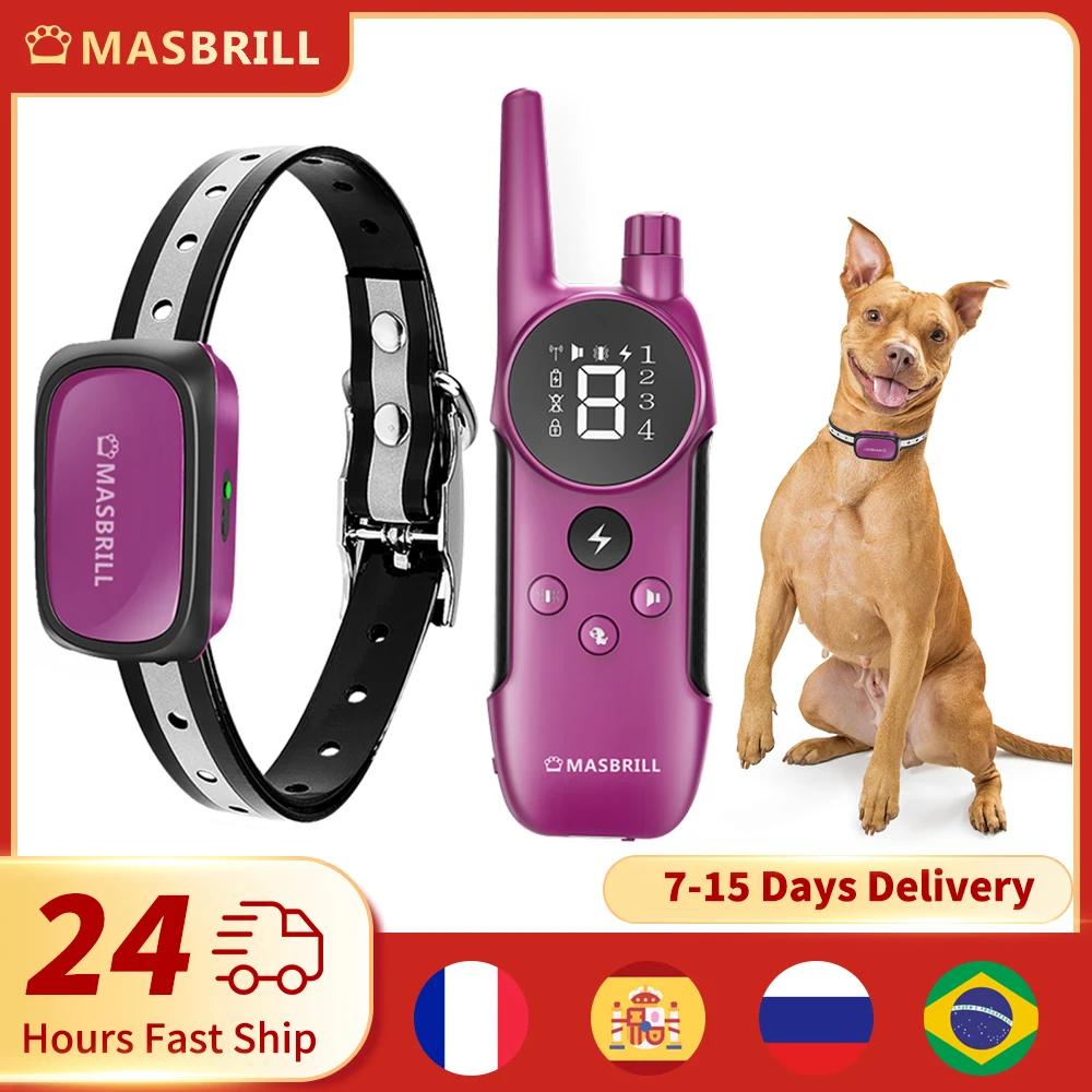 Электрический ошейник MASBRILL для дрессировки собак легкий - Цена: US $24.00 - 35.00