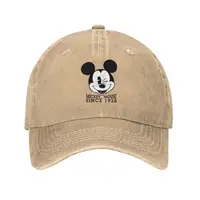 Mickey Mouse Since 1928 Cartoon Cute Baseball Caps Distressed Washed Manga Anime Snapback Hat Unisex Outdoor Running Adjustable 1
