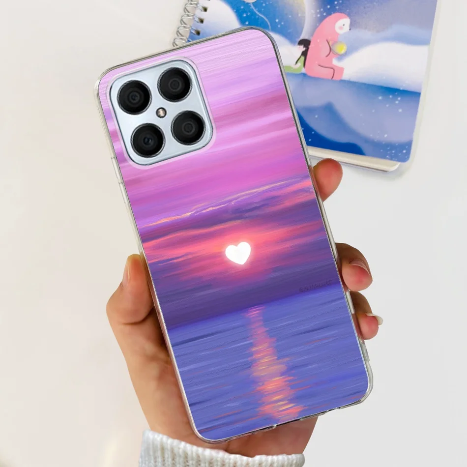 Floral Butterfly Pattern Soft Silicone TPU Back Cover Case
