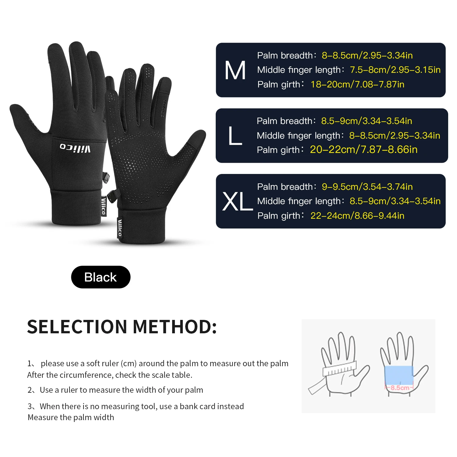 Outdoor Sports Running Winter Men'S Cycling Touchscreen Gloves Women'S Warm And Fleece Windproof And Cold Proof Gloves 6