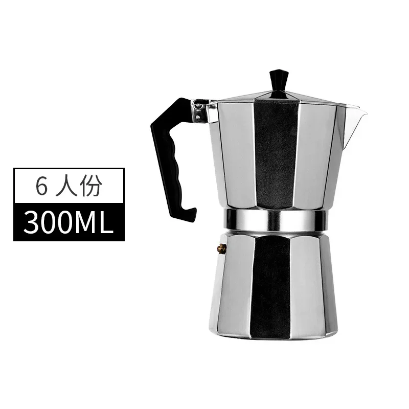 1 PC Stovetop Espresso Moka Pot Aluminum Coffee Maker Electric Percolator  Italian Classic Coffee Pot 50/100/150/300/450/600ml - AliExpress