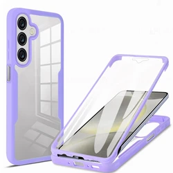 Front & Back Shockproof 360° Protective Phone Case for Galaxy S26 Plus (Purple)