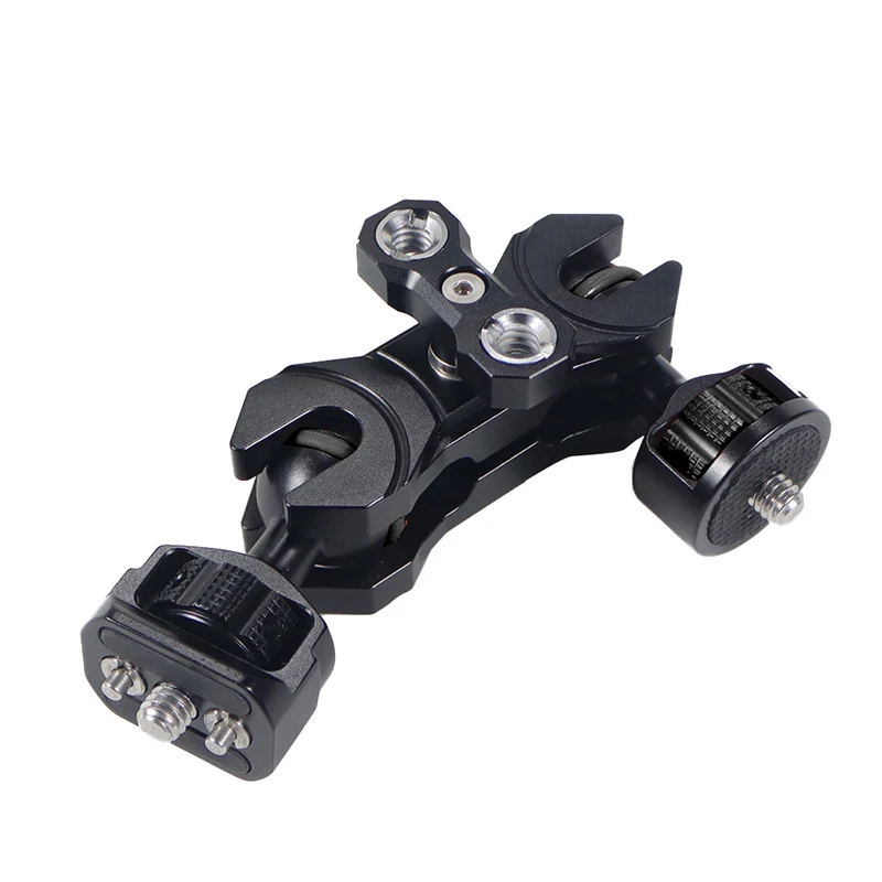 Magic Arm 360 Rotation Double Ball Head with Arri Pin 1/4 3/8 Screw Adapter for