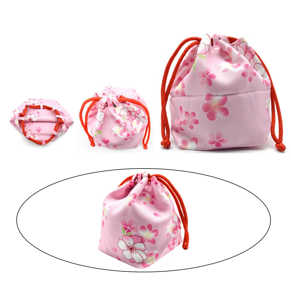 FREEBLOSS 2 Sacchetti Portagioie Giapponesi Con Coullisse - Ricamati A Forma Di Pesce - Rosso, 12x18 Cm